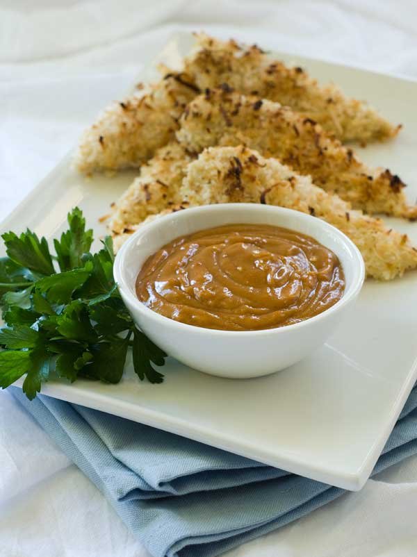 Post image for Gluten Free Coconut Chicken with Sunbutter Sauce Recipe