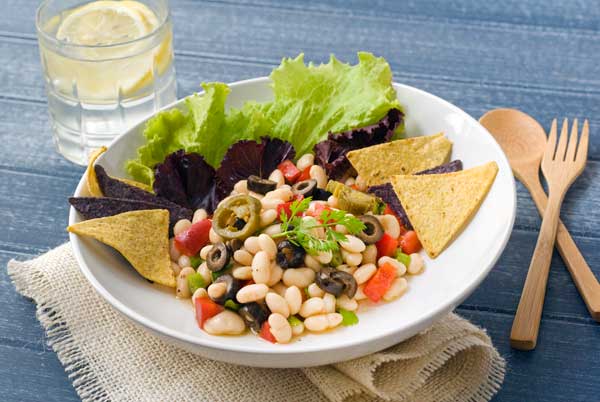 Post image for Gluten Free White Bean Chili Salad Recipe