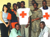 Carol Kicinski with Mali Red Cross