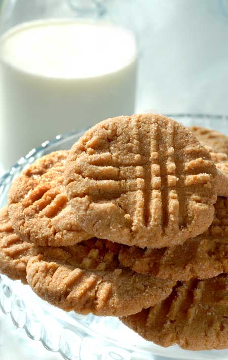 Post image for Gluten Free Peanut Butter Cookies Recipe