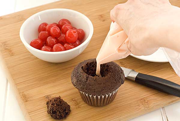 Making Gluten Free Cherry Heart Cupcakes