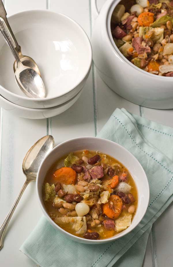 Corned Beef and Cabbage Bean Soup Recipe
