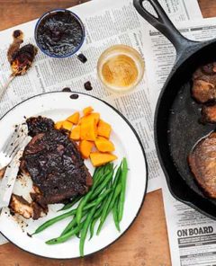 Gluten Free Oven Roasted Coffee Molasses Pork Chops