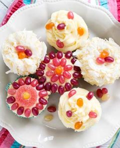 Gluten Free Jellybean Cupcakes
