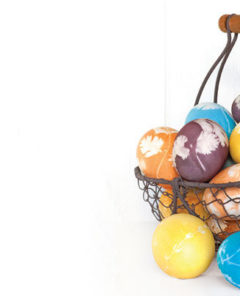 Naturally Dyed Easter Eggs