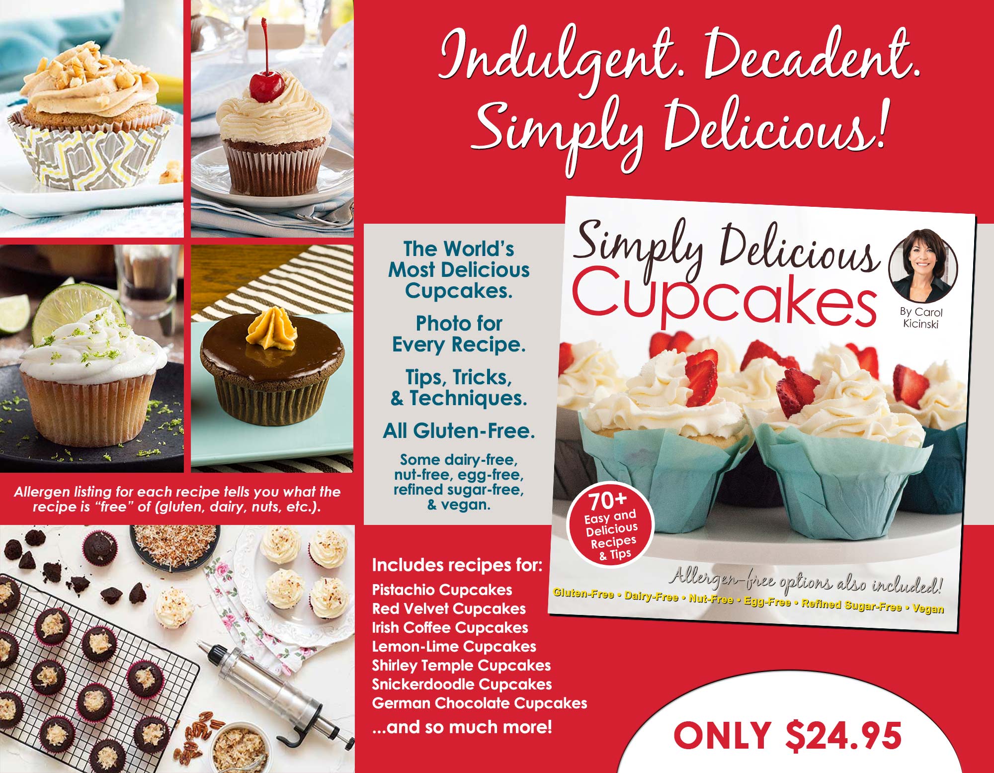 Simply Delicious Cupcakes Landing Page