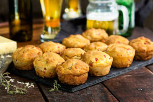Gluten Free Beer and Cheese Savory Muffins