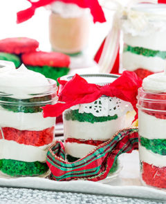 Gluten Free Christmas Cupcakes in a Jar