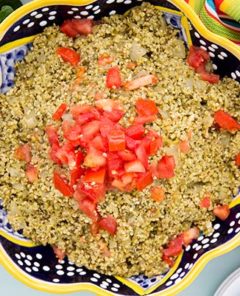 Easy Green Mexican Quinoa