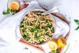 Herby Lemon and Pea Pasta Salad