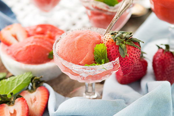 Strawberry Margarita Sorbet Recipe | Simply Gluten Free