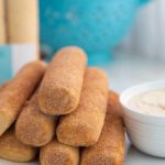 Cinnamon-Sugar Breadsticks with Brown Sugar Cream Cheese Dip