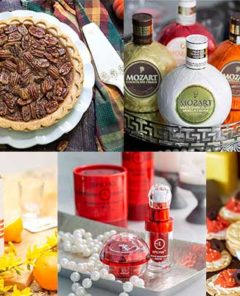 Collage of Gluten-free products for the holiday season